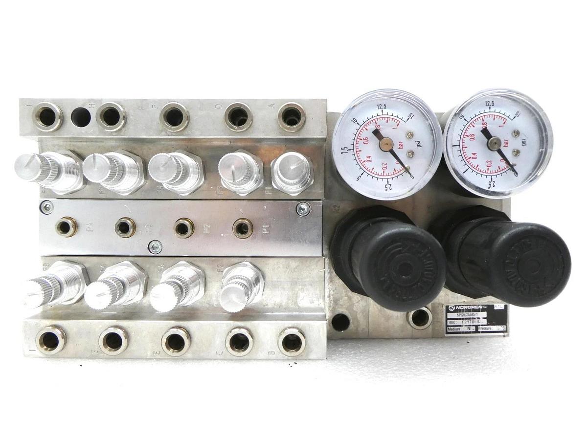Used Norgren SPGB/35085/1 Pneumatic Manifold E28705037 Edwards TPU Used Working