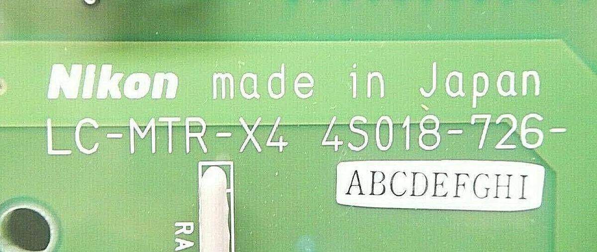 Used Nikon 4S018-726 Backplane Interface PCB LC-MTR-X4 NSR System Working Surplus
