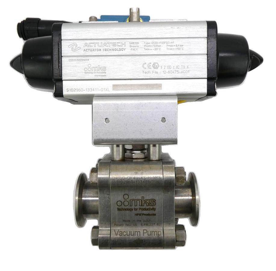 Used MKS Instruments D4150-QF40-AS-H-MKS Ball Valve S102960-133411-01XL Working