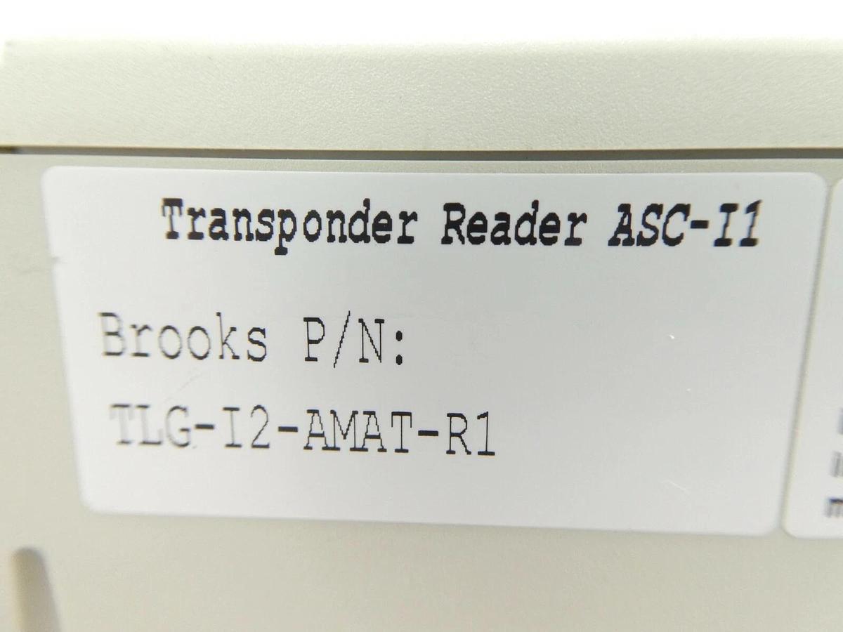 Used Brooks Automation TLG-I2-AMAT-R1 Transponder Reader ASC-I1 TLG-RS232 Working