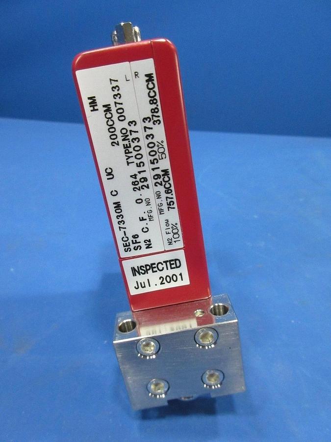 Used Horiba STEC SEC-7330M Mass Flow Controller SF6 200CCM Lot of 2 Used Working