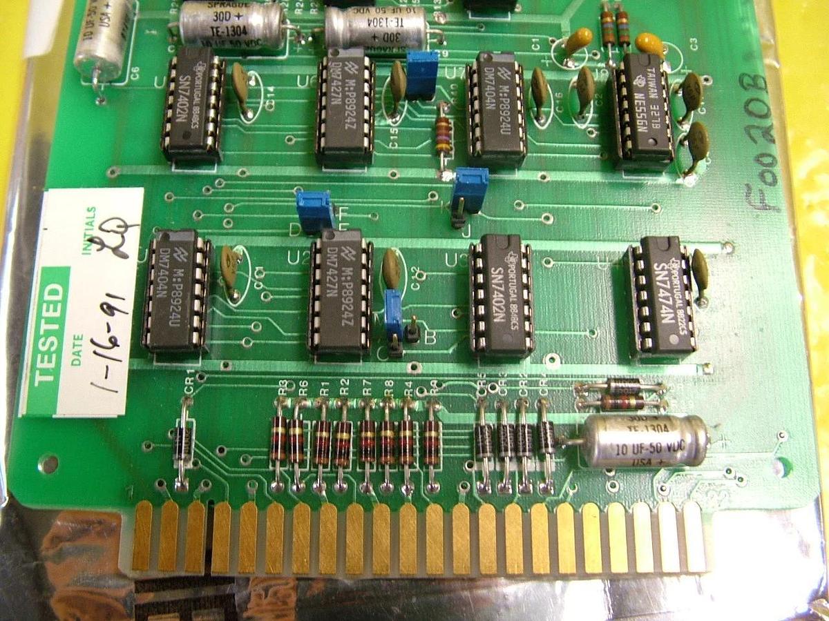 Used GaSonics 90-1002-02 Valve Control PCB Card Assembly Novellus Working Surplus