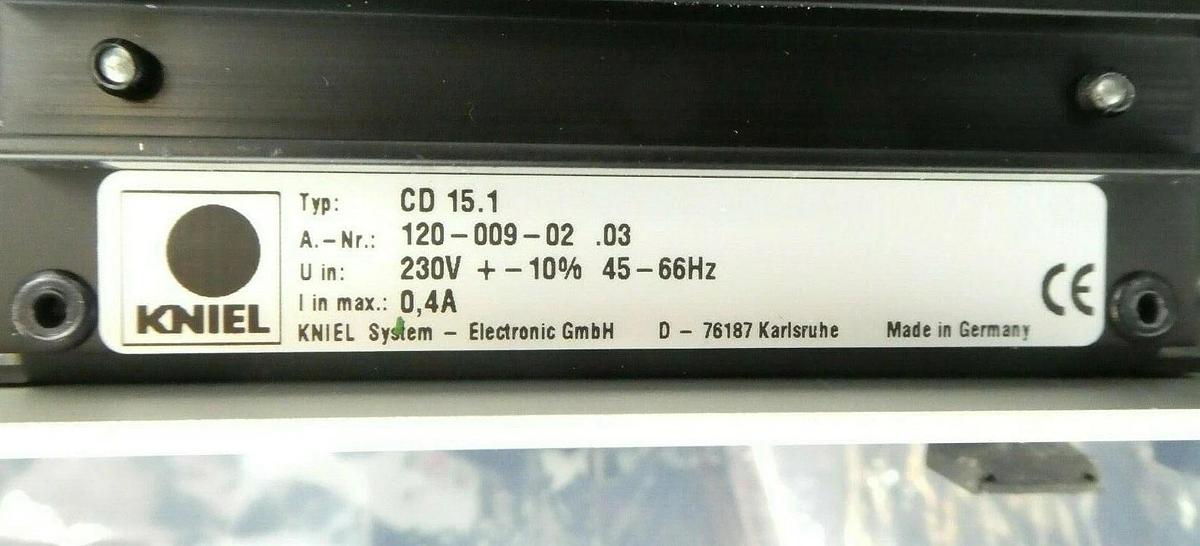 Used Kniel 120-009-02 .03 Power Supply PCB Card CD 15.1 Mattson 17000527 Working