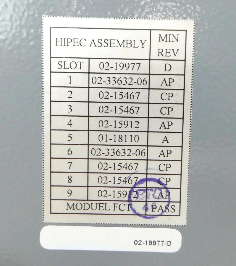 Used ASM 02-19977 HiPEC Motion Solution System 02-15467 02-15912 02-33632-06 Working
