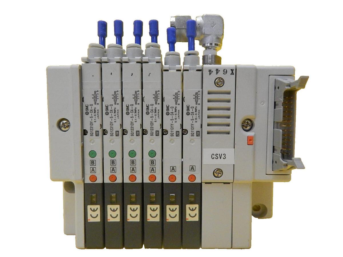 Used TEL Tokyo Electron CSV3 6-Port Manifold SMC SQ1231DY-5-C4-Q PR300Z Used Working
