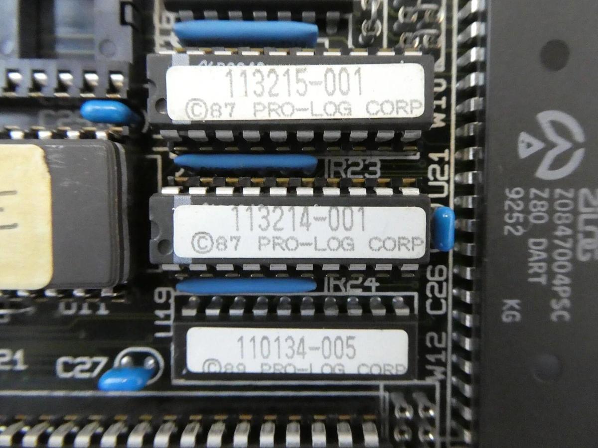 Used Prolog Z80A Multifunction CPU Card PCB Assembly PWB110121-003 Working Surplus