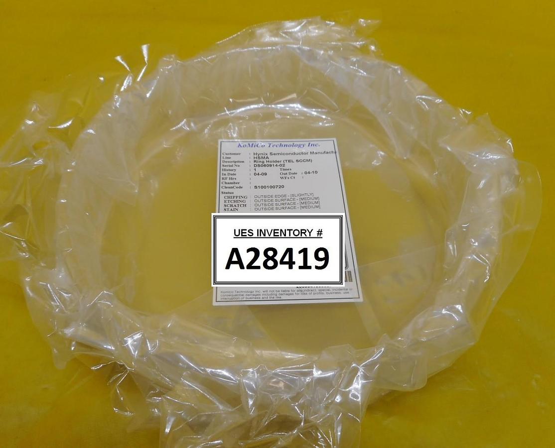 Used TEL Tokyo Electron Limited Quartz Ring Holder SCCM Used Working