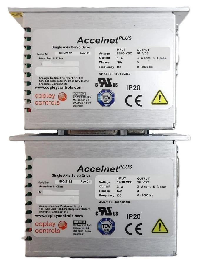 Copley Controls 800-2122 Servo Drive AMAT Lot of 2 New