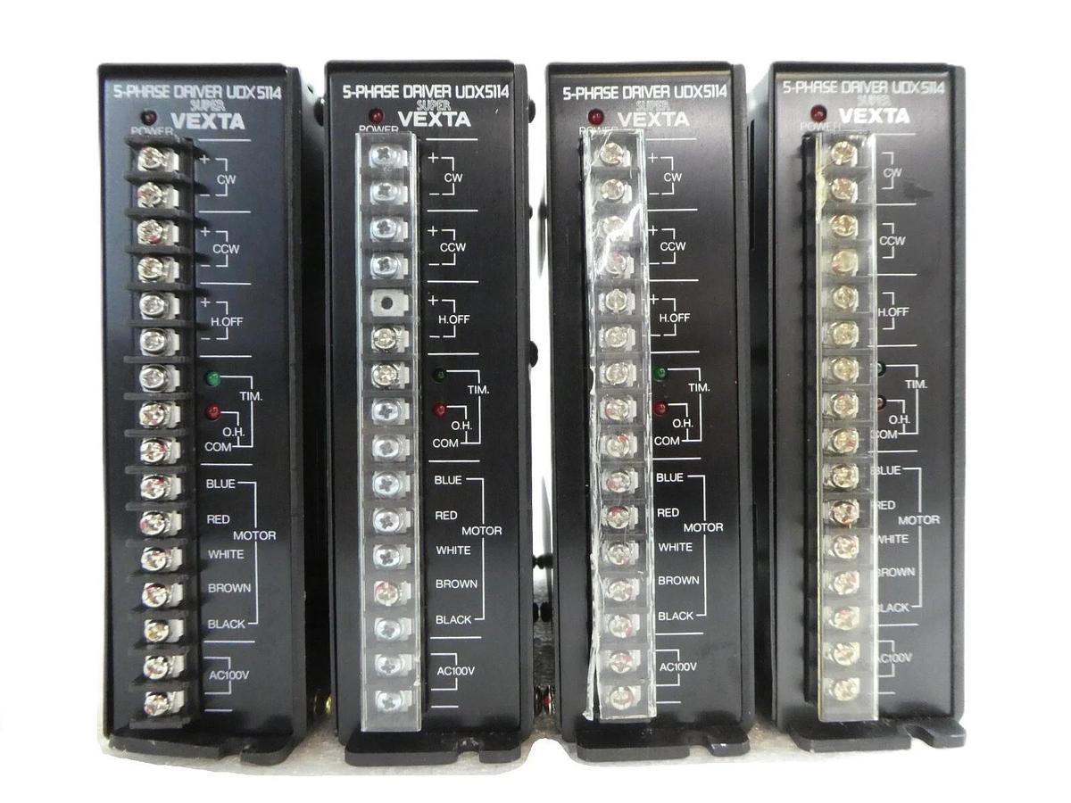 Used Oriental Motor UDX5114 5-Phase Driver Super VEXTA Reseller Lot of 4 Working
