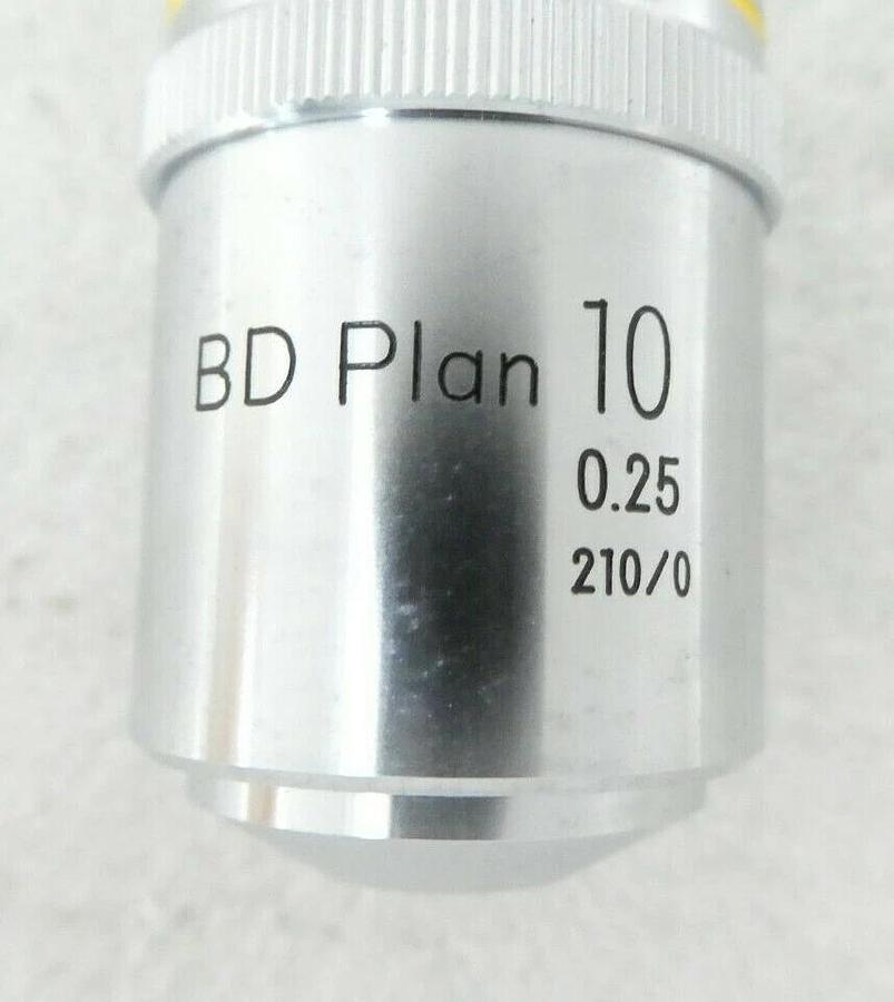 Used Nikon Precision BD Plan 10 0.25 Microscope Objective 210/0 Working Surplus