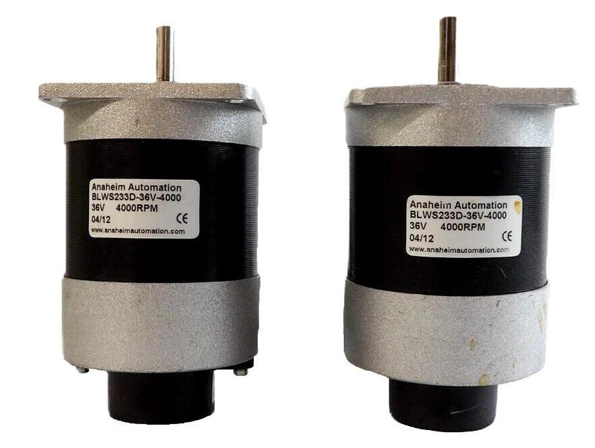 Used Anaheim Automation BLWS233D-36V-4000 Spin Motor S Cubed Flexi Lot of 2 Working