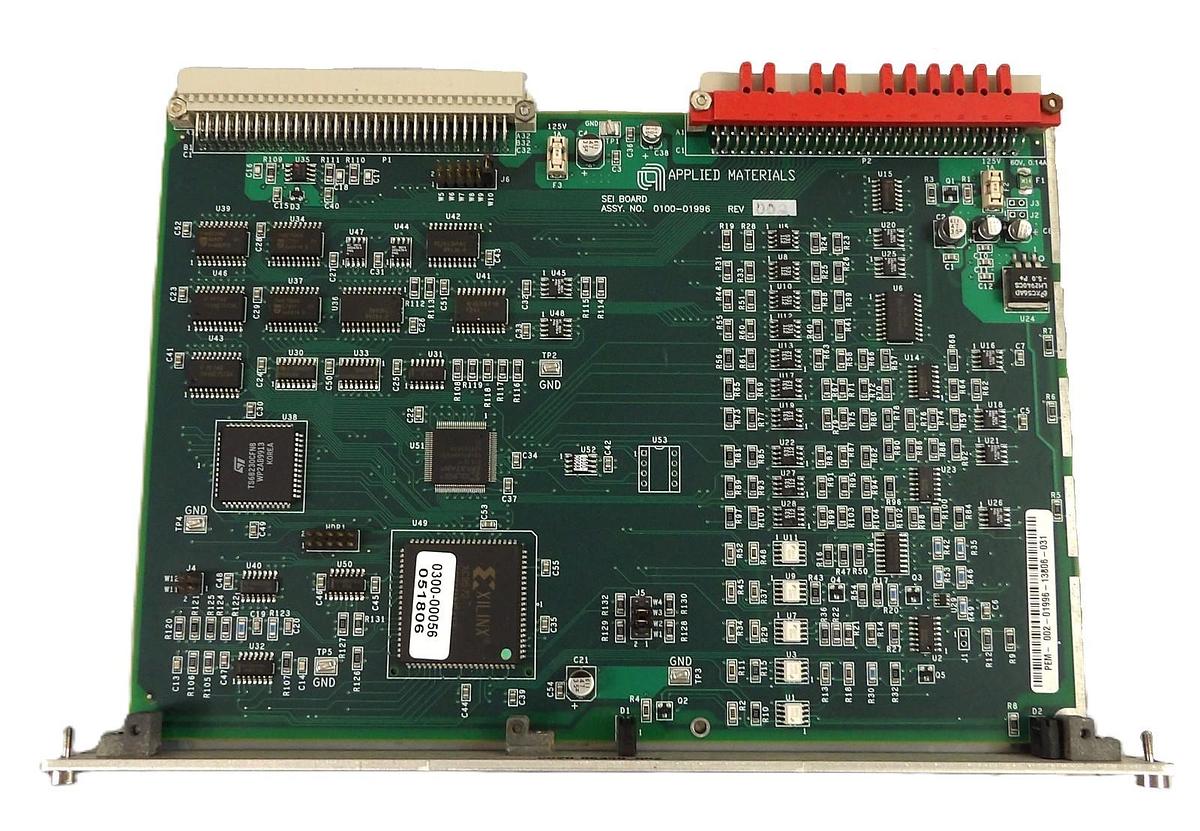 Used AMAT Applied Materials 0100-01996 SEI Board PCB Card Working Surplus