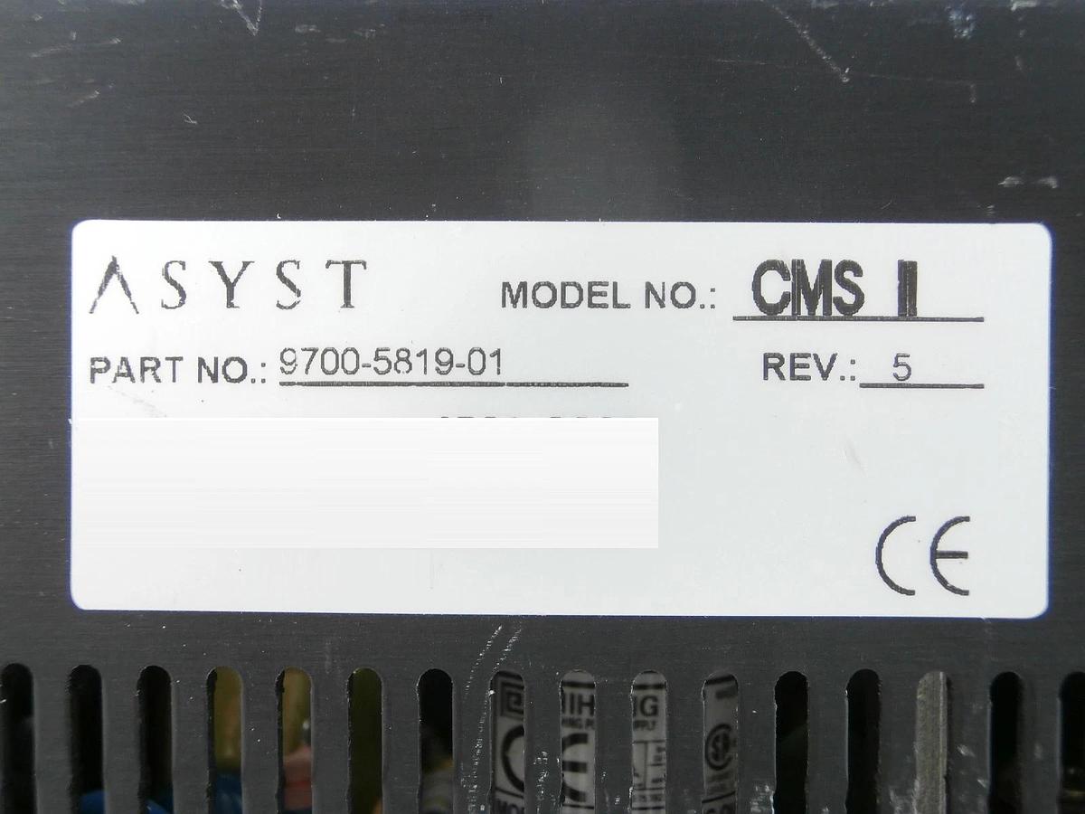 Used Asyst Technologies 9700-5819-01 Fan Filter Unit Controller CMS II Rev. 5 Used