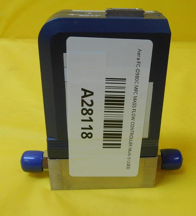 Used Aera TC FC-D980C Mass Flow Controller MFC FC-D980C 1500 SCCM H2O Used Working