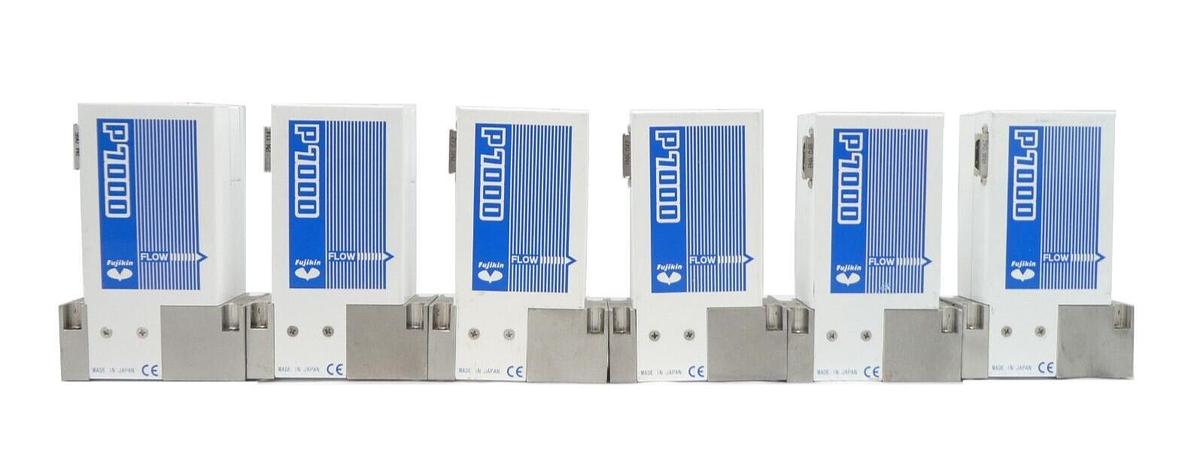 Used Fujikin P7000 Mass Flow Controller MFC Reseller Lot of 6 Working Surplus