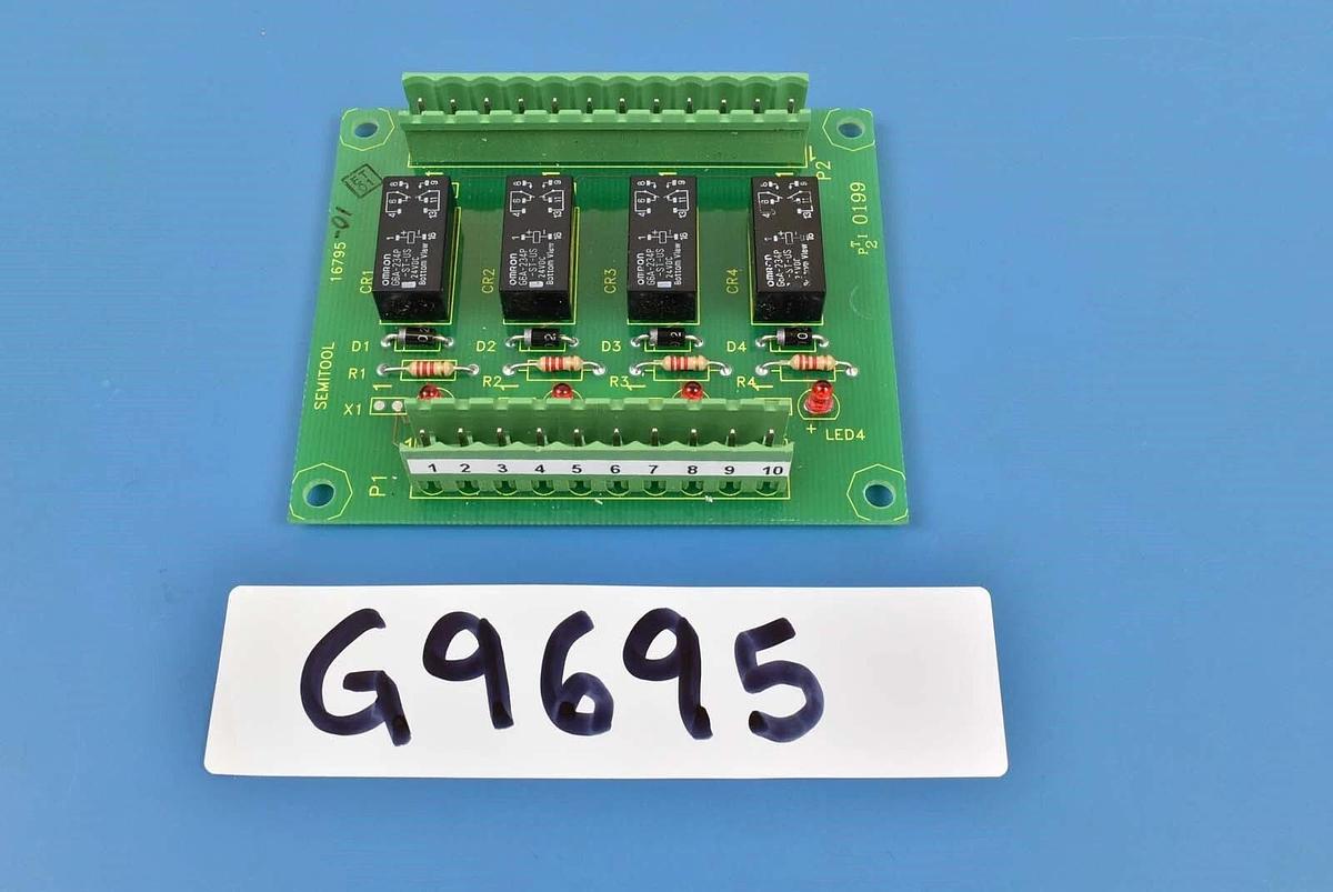 Used SemiTool 16795-01 PCB Relay Assembly Board