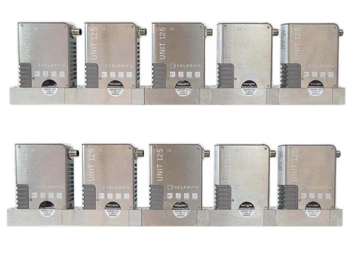 Used Celerity IFC-125C Mass Flow Controller UNIT MFC Reseller Lot of 10 Ar N2 Working