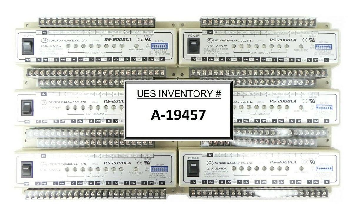 Used Toyoko Kagaku RS-2000CA Leak Sensor Reseller Lot of 6 TEL Trias Working Surplus