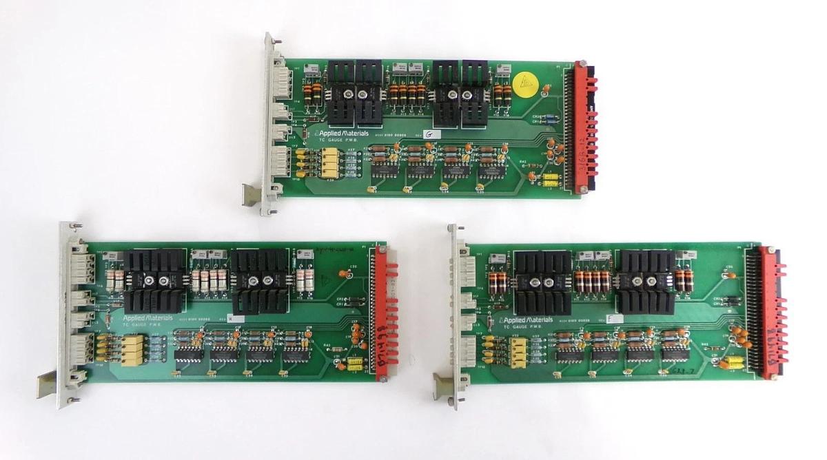 Refurbished AMAT Applied Materials 0100-00008VU TC Gauge PCB Card Lot of 9 OEM Refurbished
