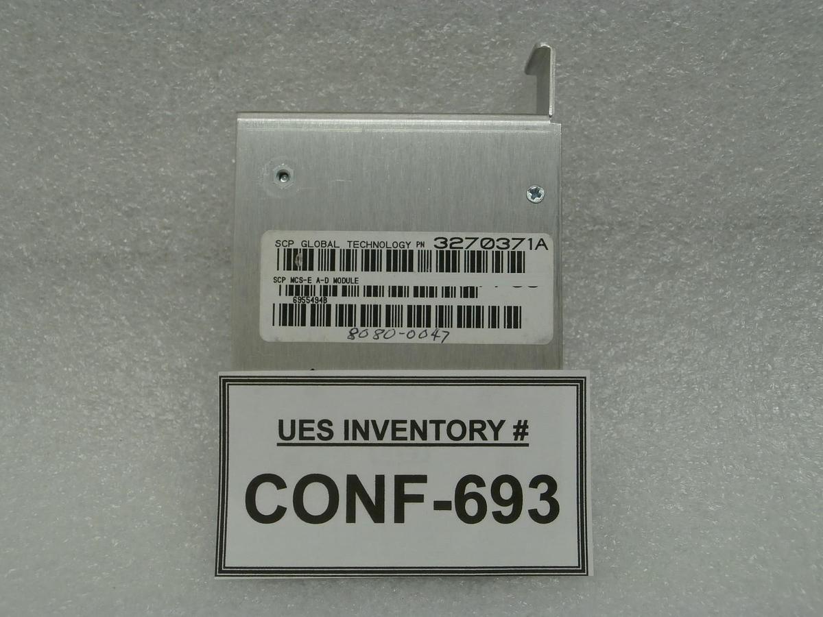 Used SCP Global Technology 3270371A SCP MCS-E A-D Module Used Working