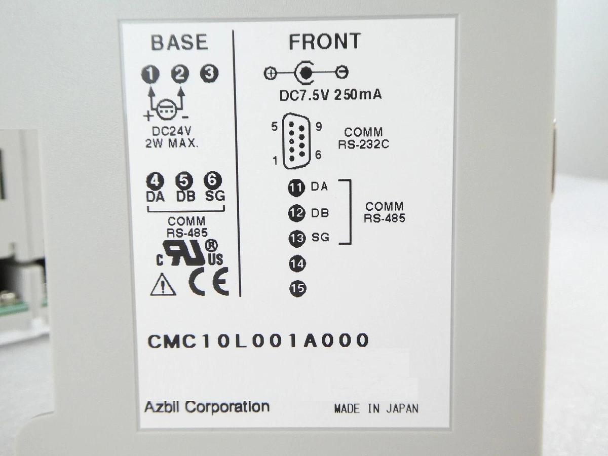 Used Azbil DMC10 Distributed Multi-channel Controller PLC CMC10L001A000 Working