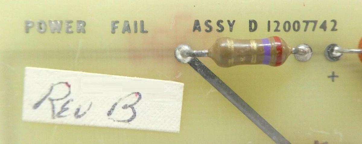 Used Varian Semiconductor VSEA 12007742 Power Fail PCB Card 7742-1 Rev. B Working