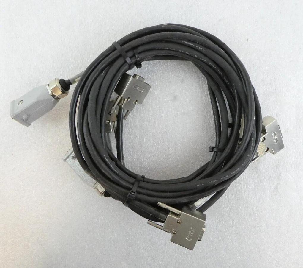 Used Kawasaki Prealigner Cable Set 50979-2159L03 50979-2194L02 AMAT 0190-09098 Spare