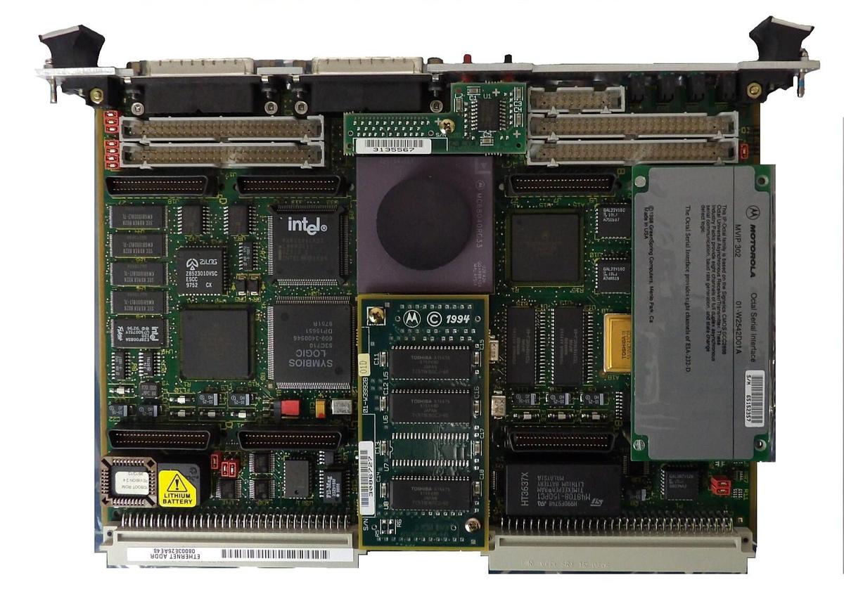 Used Motorola 84-W8960B01F Single Board Computer VME PCB MVME 162-533A Working