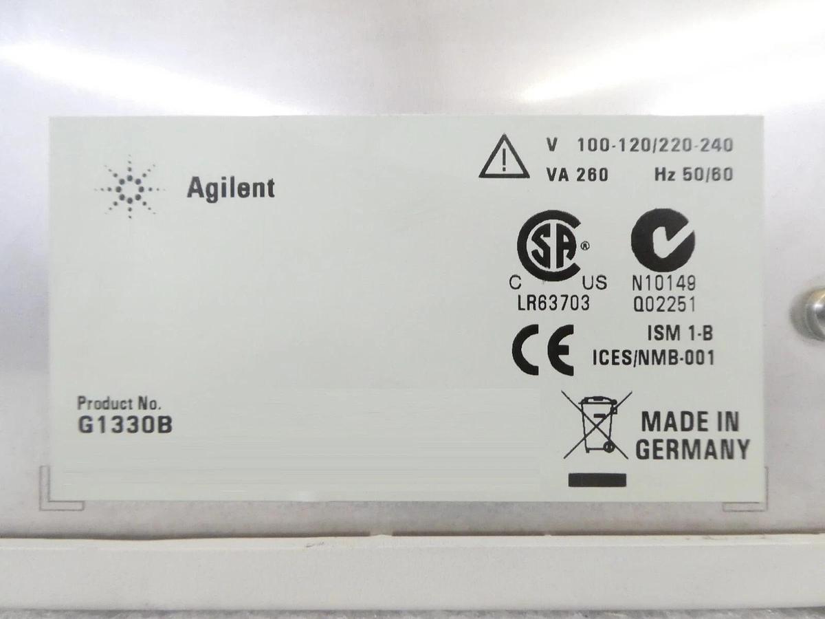 Used Agilent Technologies G1330B Thermostat Chiller ALSTherm 1100 Series Untested