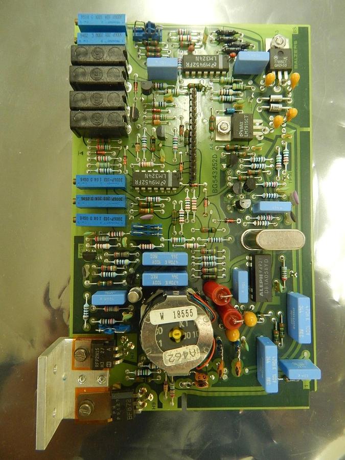Used Balzers BG 541 087-S/B Partial Pressure Gauge PCB Card RF 064 Used Working