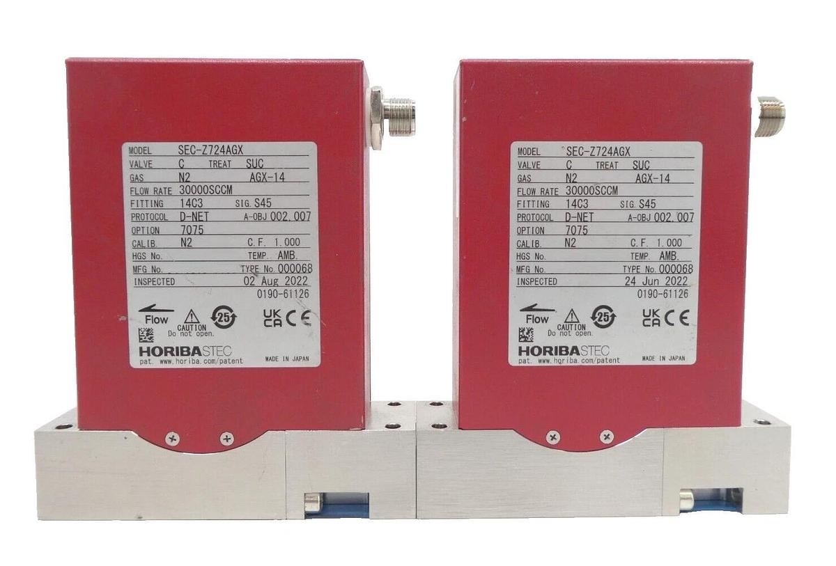 Used Horiba STEC SEC-Z724AGX Mass Flow Controller MFC Z700 Reseller Lot of 7 Working