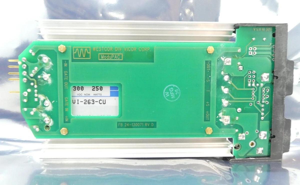 Used Varian 34-029889-24 24V Control Cartridge PCB Vicor VI-263-CU VI-B63-CU Lot of 4