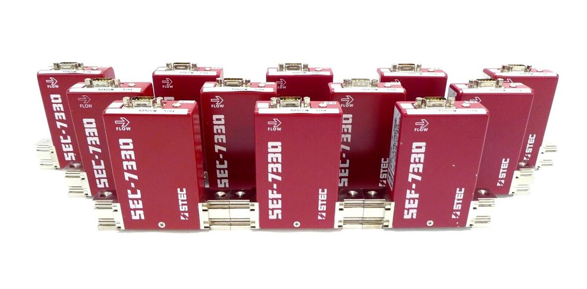 Used STEC SEC-7330M Mass Flow Controller MFC 50 SCCM SiH4 Reseller Lot of 12 Working