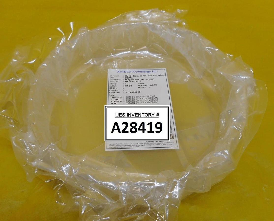 Used TEL Tokyo Electron Limited Quartz Ring Holder SCCM Used Working