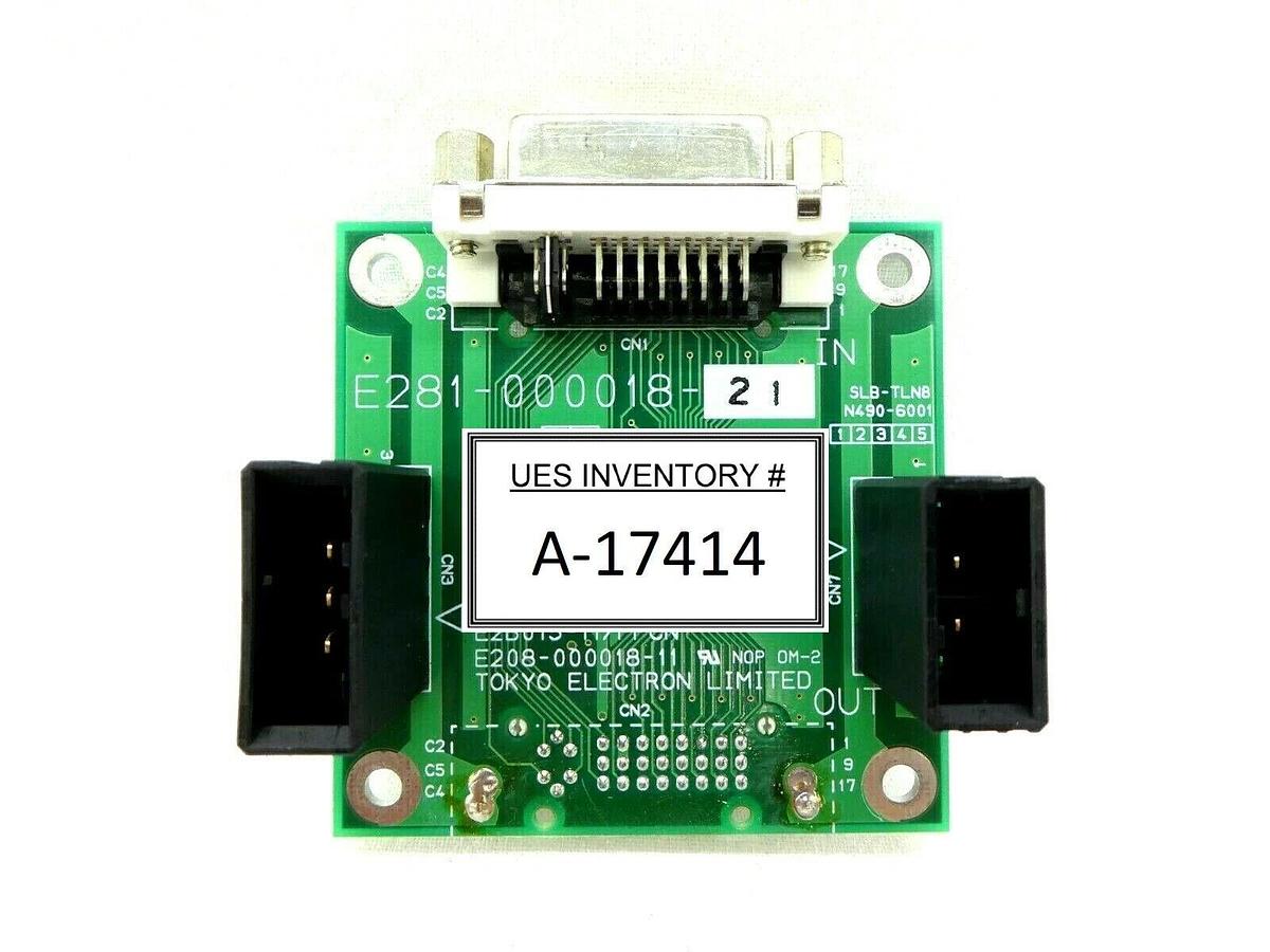 Used TEL Tokyo Electron E281-000018-21 DVI Interface PCB E2B015-11/FPCN Trias Spare