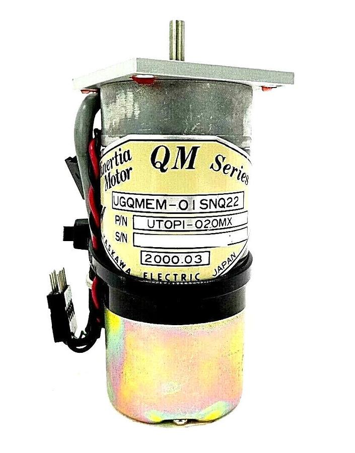 Used Yaskawa Electric UTOPI-020MX Minertia Motor UGQMEM-01SNQ22 Nikon NSR Working