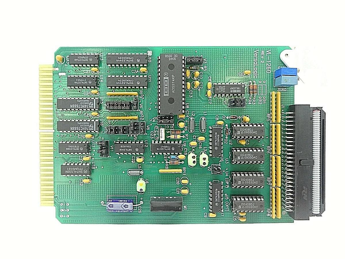 Used VersaLogic VL-1260 Analog Input PCB Card Rev. 2.00 Varian 350D Implanter Working