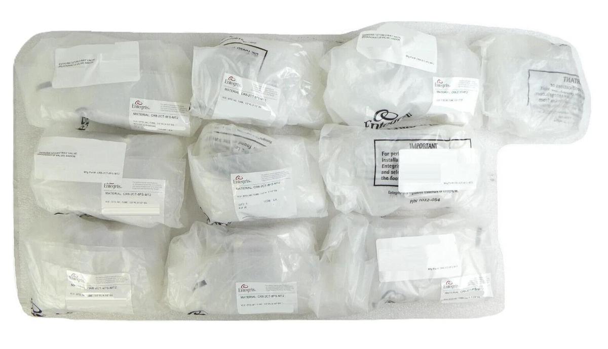 Entegris CR8-2CT-8FS-MT2 2-Way 1/2" Pneumatic Valve CR8 Series Lot of 10 New