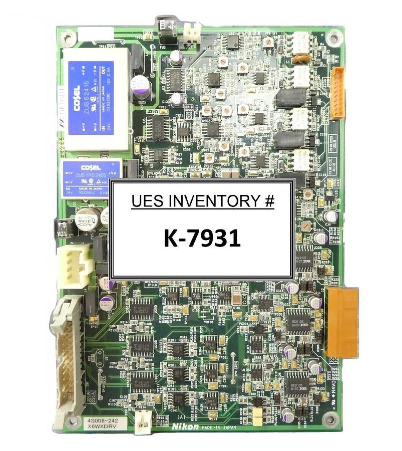 Used Nikon 4S008-242 Driver Board X6WXDRV PCB NSR Series System Working Surplus