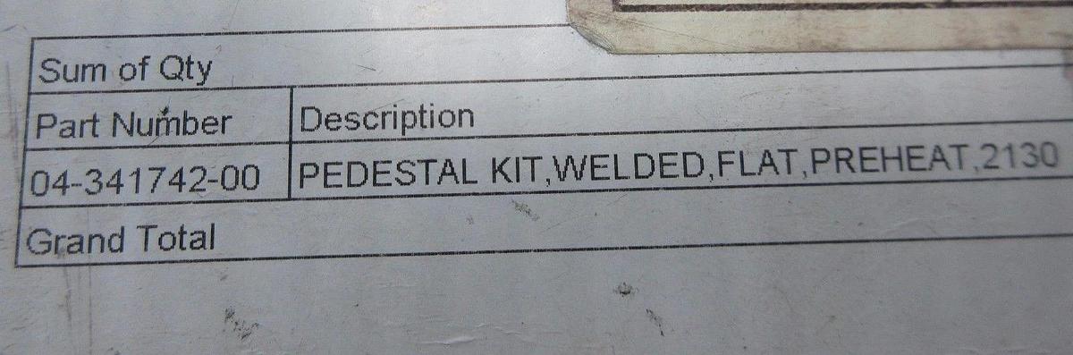 Used Novellus Systems 04-341742-00 Pedestal Kit Welded Flat Preheat 2130 Used