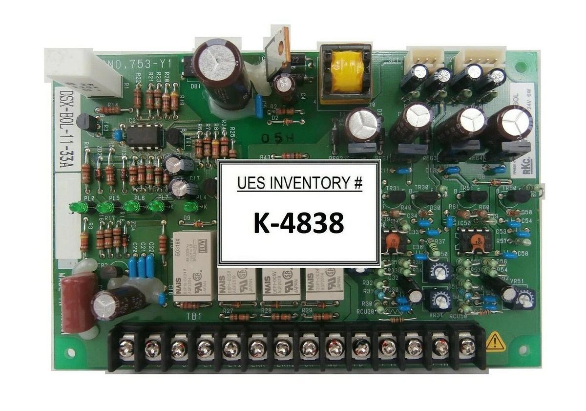 Used RKC Instrument DSX-BOL-11-33A Temperature Controller PCB DSX-BOL 753-Y1 Working