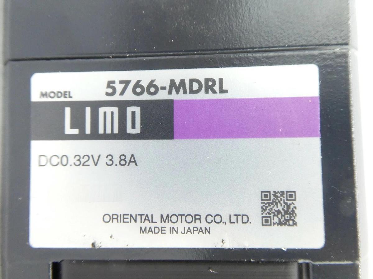 Used Oriental Motor 5766-MDRL Brushless Motor LIMO Series Working Surplus
