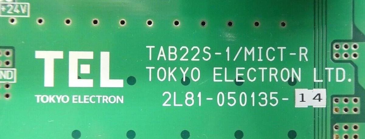 Used TEL Tokyo Electron 2L81-050135-14 Interface PCB TAB22S-1/MICT-R Working Surplus