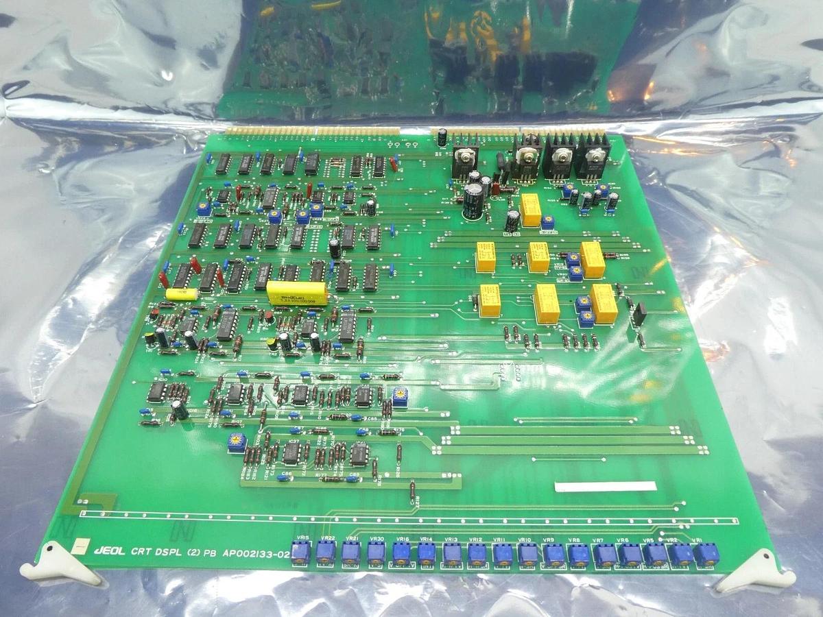 Used JEOL AP002133-02 PCB Card CRT DSPL(2) PB JSM-6300F SEM Working Surplus