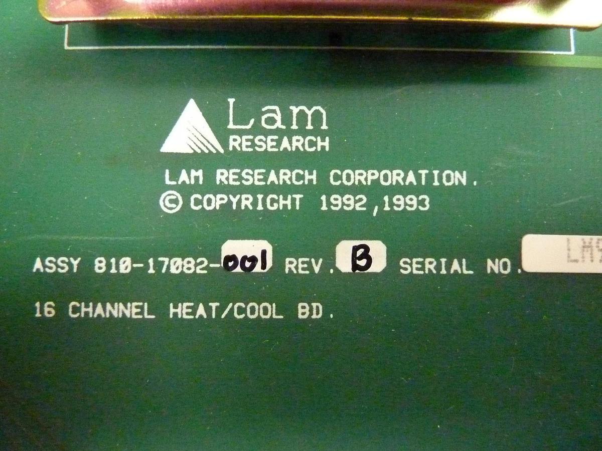 Used Lam Research 810-17082-001 16-Channel Heat/Cool PCB Rainbow 4420 Working Surplus