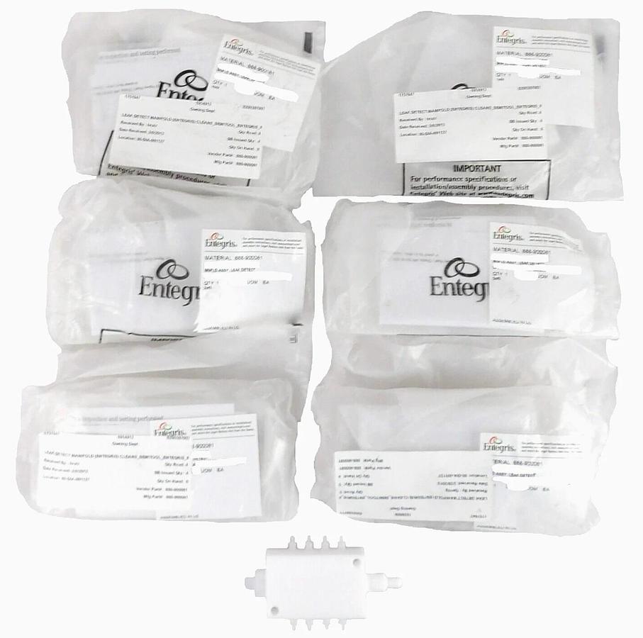 Entegris 888-900081 Leak Detector Manifold Assembly Reseller Lot of 7 New