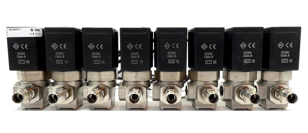 Used SMC VX3340-02T-5G1 3-Port Solenoid Valve ASM 4022-668-83171 Lot of 8 Working