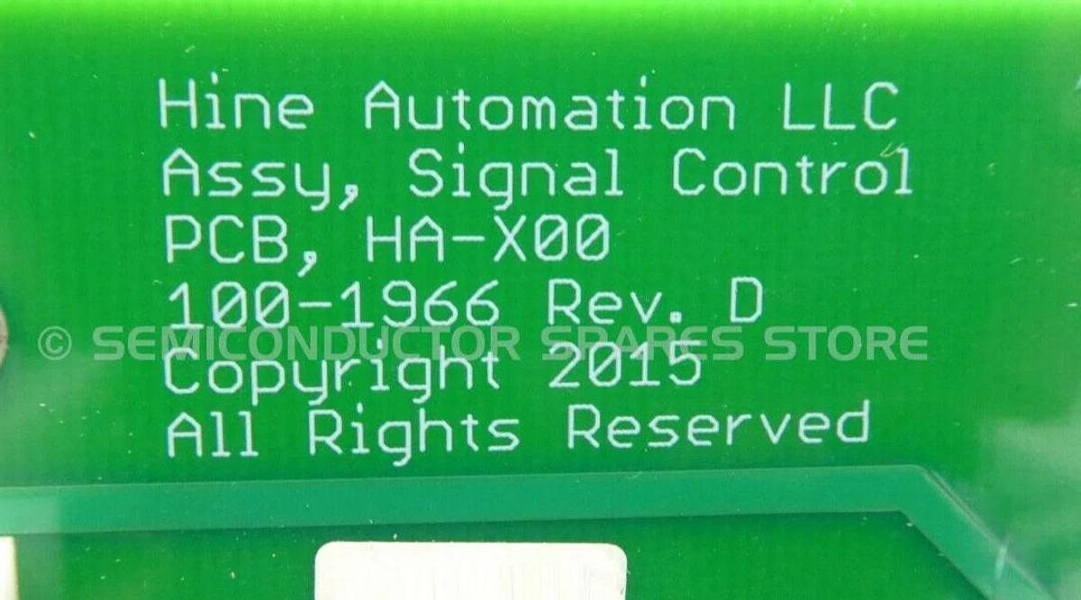 Used Hine Automation 100-1966 Signal Control Assembly PCB HA-X00 100-1901 100-1961