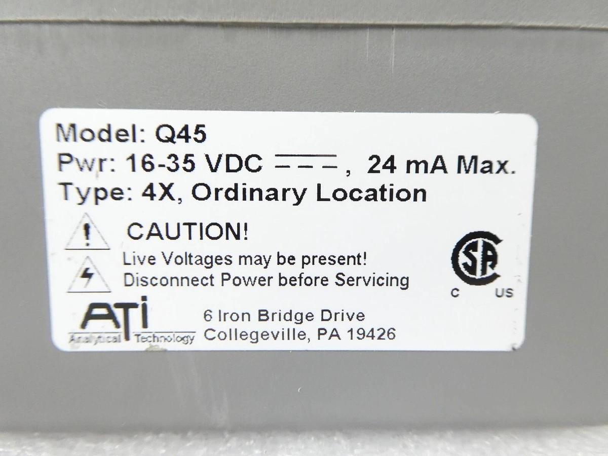 Used ATi Analytical Technology 07-0026 Dissolved Ozone Monitor Q45H Lot of 2 Surplus