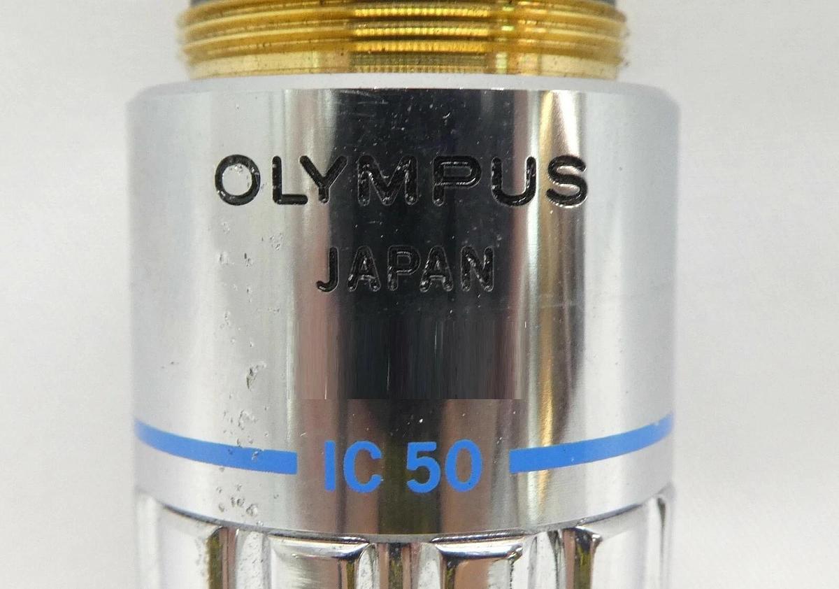 Used Olympus Microscopy MSPlan 50 Microscope Objective 0.80 ∞/0 f=180 IC 50 Working